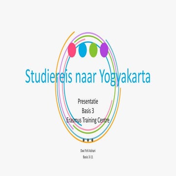 Presentatie: Studireis naar Yogyakarta