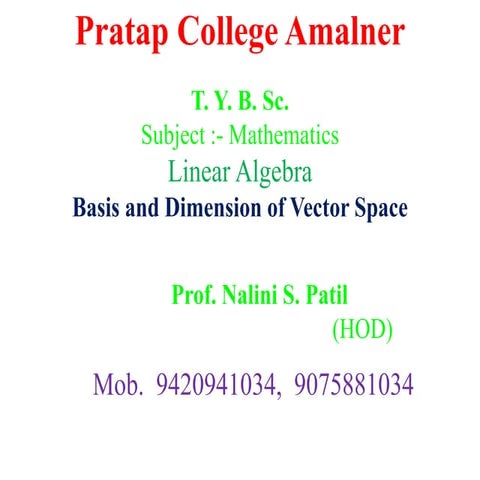 Basis and dimension of  vector space