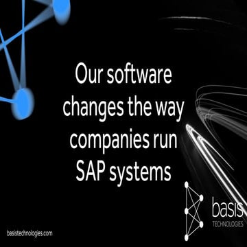 Basis Technologies DevOps and Testing Platform for SAP 