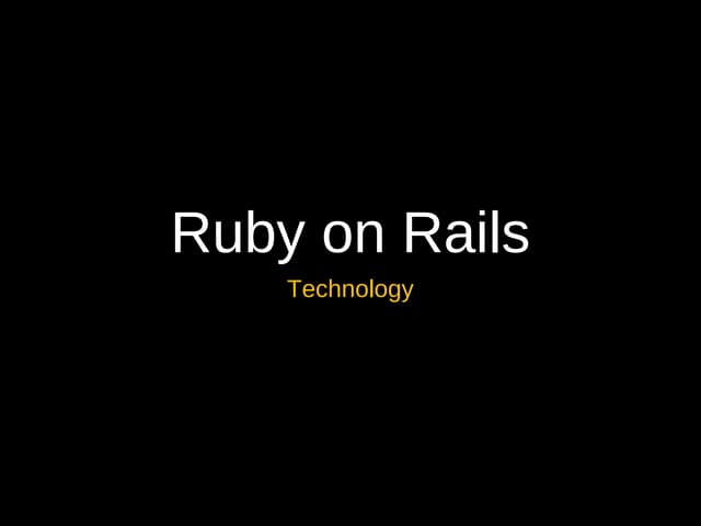Ride on the Fast Track of Web with Ruby on Rails- Part 2