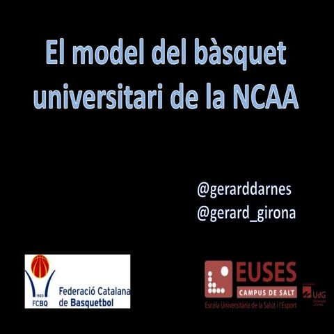 El model del bàsquet universitari de la NCAA