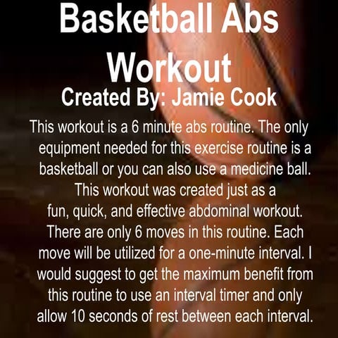 Basketball abs workout