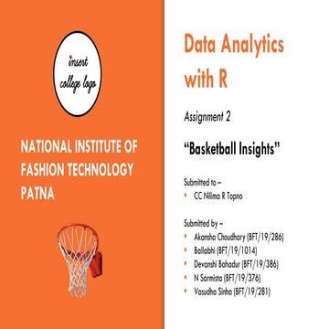 Basketball Insights Data Analytics with R
