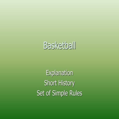 Basketball simple rules