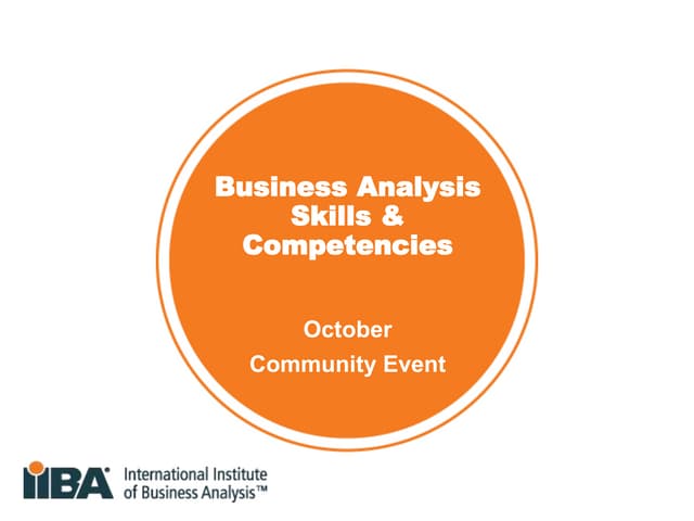 BA Skills and Competency