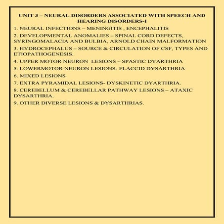 baslp UNIT 3.docx NEURAL DISORDERS ASSOCIATED WITH SPEECH AND HEARING DISORDE...