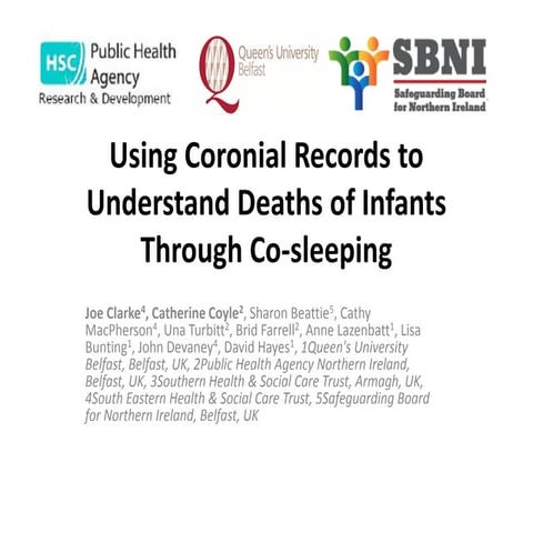 Using Coronial Records to Understand Deaths of Infants Through Co-sleeping