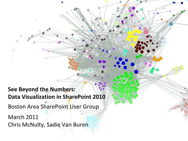 Boston Area SharePoint User Group BI Data Visualization