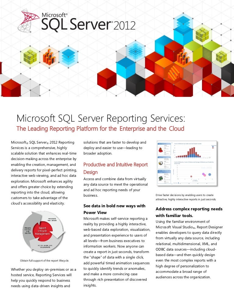 Microsoft SQL Server 2012 - Business Intelligence Reporting Services