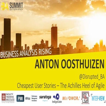 Cheapest User Stories - The Achilles Heel of Agile 