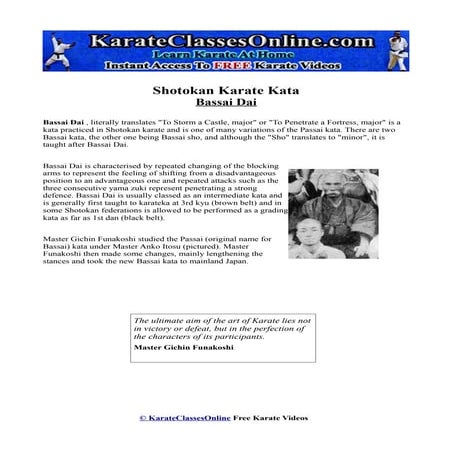 Shotokan bassai dai PDF | PDF