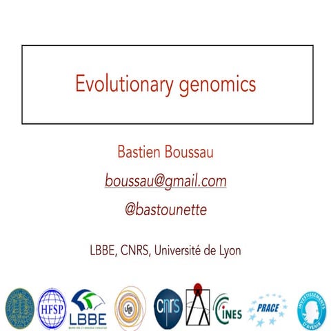 Evolutionary genomics