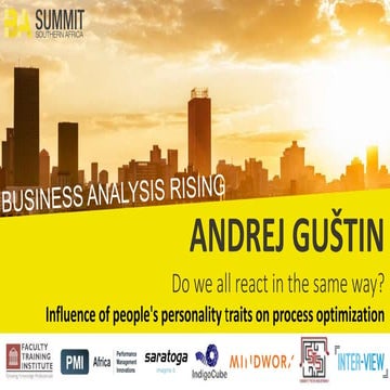 Do we all react in the same way? Influence of People’s Personality Traits on ...