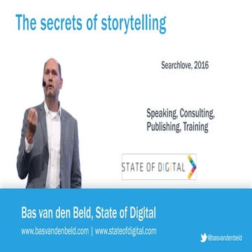SearchLove London 2016 | Bas van den Beld | The Secrets of Storytelling