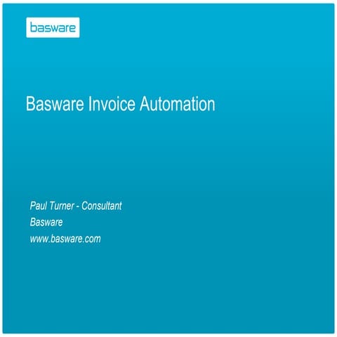 Invoice Automation Paul Turner