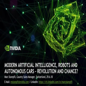 BAT40 NVIDIA Stampfli Künstliche Intelligenz, Roboter und autonome Fahrzeuge ...