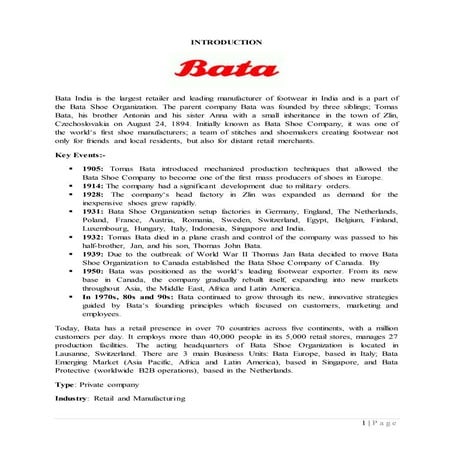 Bata BCG matrix, swot analysis and PEST analysis