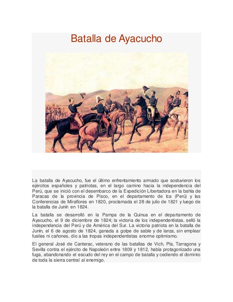 Batalla de ayacucho - Batalladeayacucho 161207011107 Thumbnail 4 