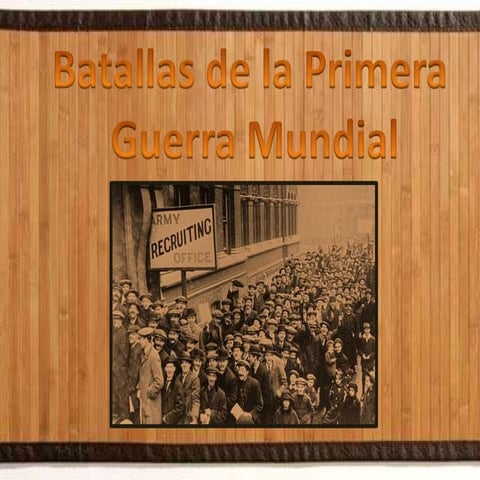 Batallas de la Primera Guerra Mundial