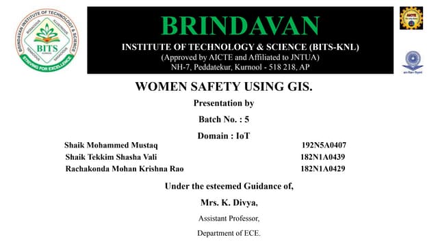 Women Safety using GIS.