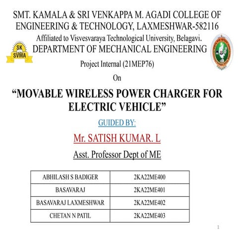 Movable wireless power charging for electric vehicle