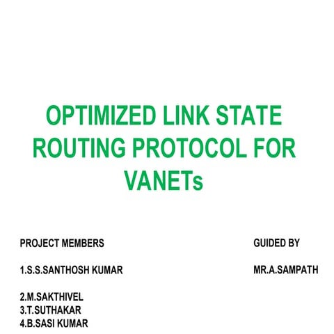 batch 13 explains on vanet importance in