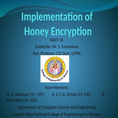 Honey encryption | PDF