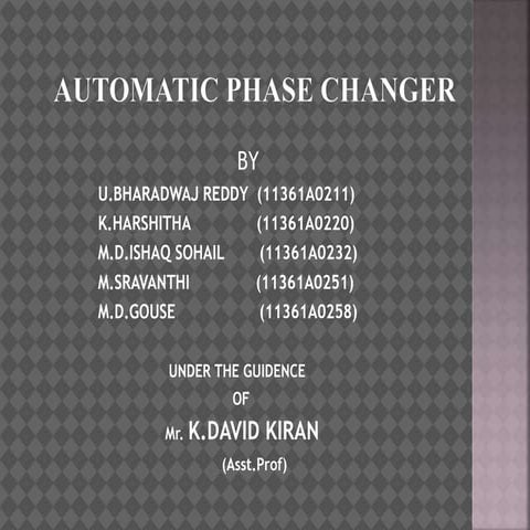 Automatic phase changer 