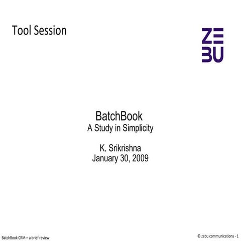 Why we picked BatchBook as our CRM tool