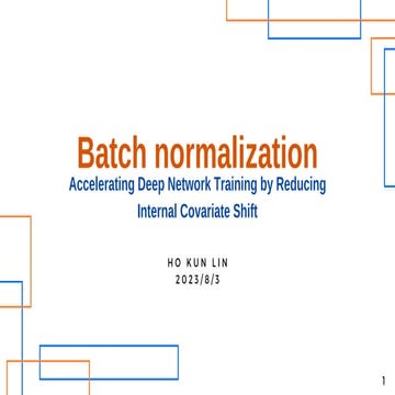 Batch normalization: Accelerating Deep Network Training by Reducing Internal ...