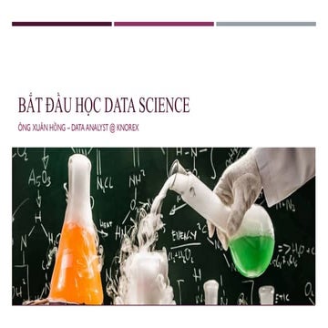 Bắt đầu học data science