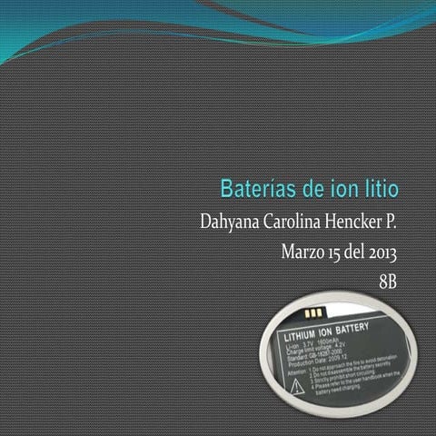 baterías de ion litio 