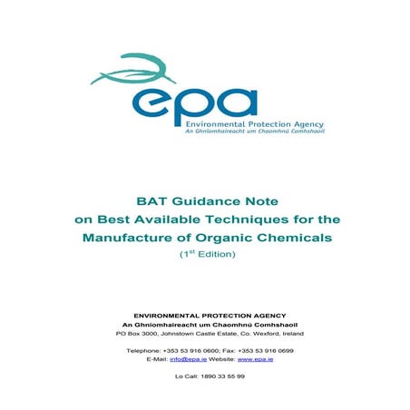 Bat guidance note on best available techniques for pharmaceutical | PDF