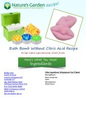 Bath Bombs Without Citric Acid Recipe