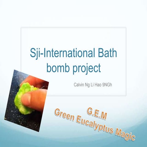 Bath bomb Project
