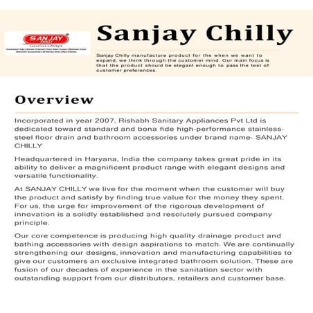 Bathroom accessories in Gurgaon - Sanjay Chilly.pptx