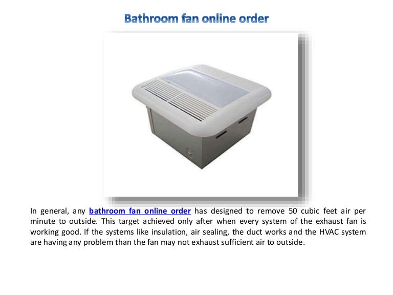 Bathroom Fan Online Order