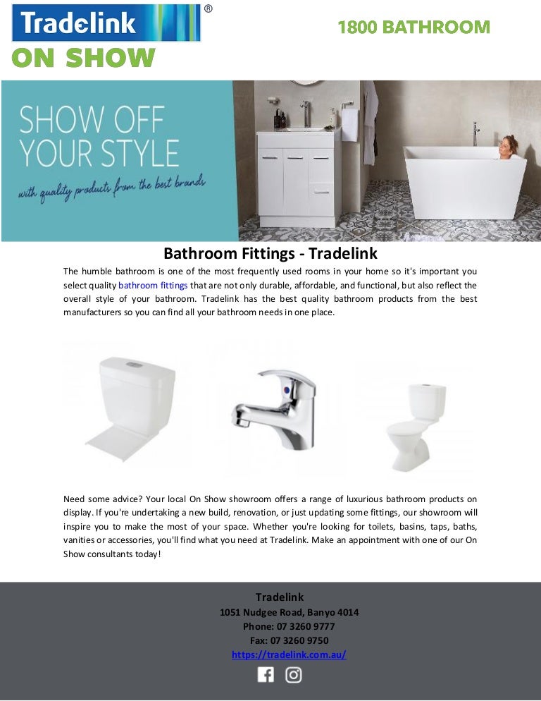 Bathroom Fittings Tradelink