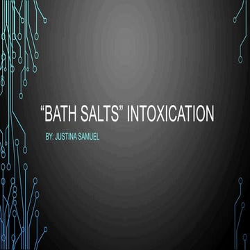 Bath Salts Intoxication