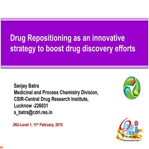 Drug Repositioning and pharmacovigilance