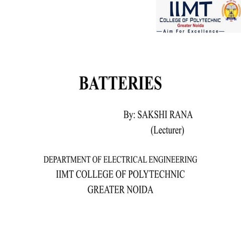 Batteries | PPTX