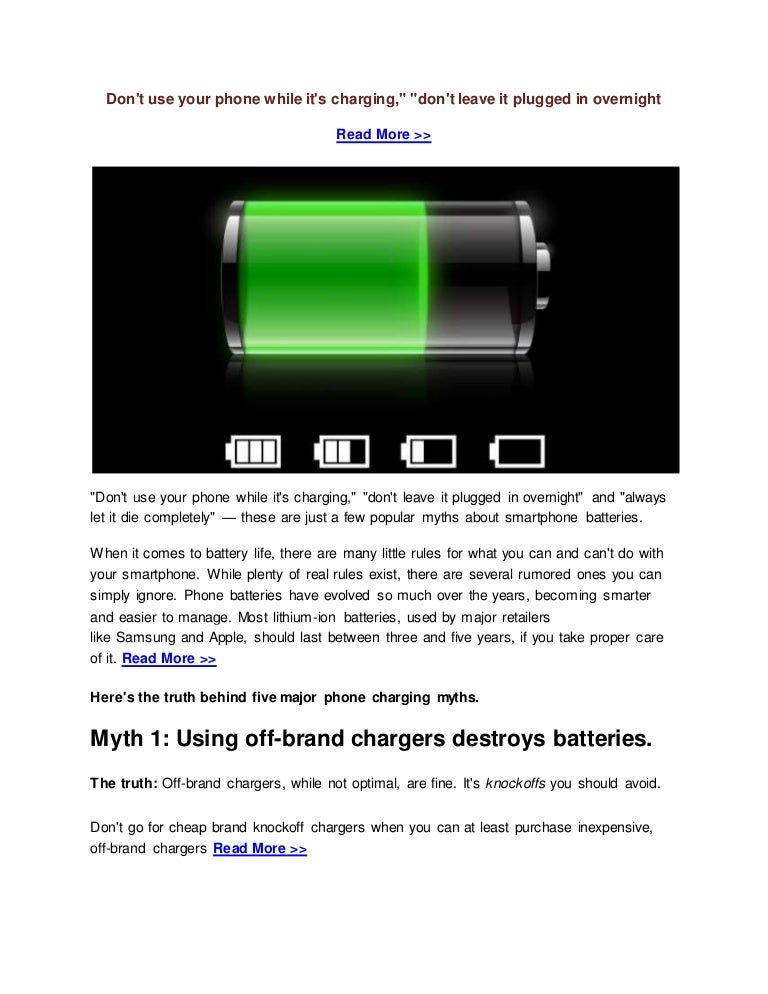 Battery charging