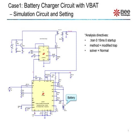 Battery charger using ltspice