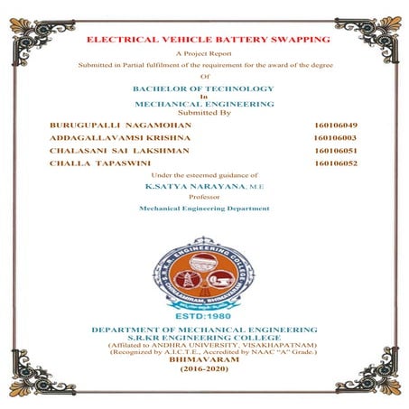 Battery swapping project