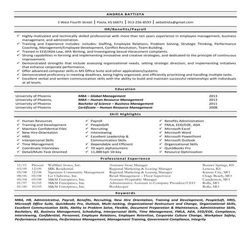 Resume (APU) | PDF