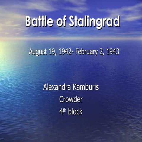 Battle of Stalingrad