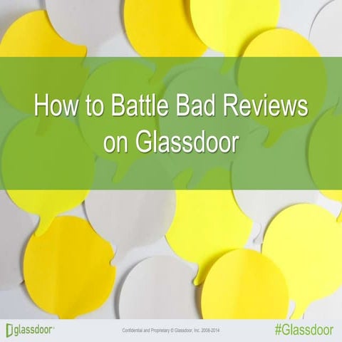 How to Battle Bad Glassdoor Reviews