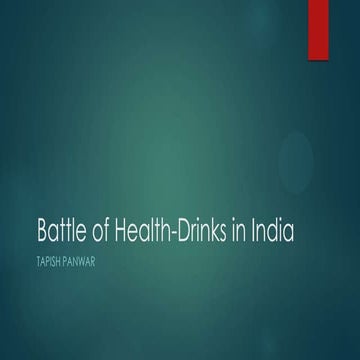 Battle of health drinks in India
