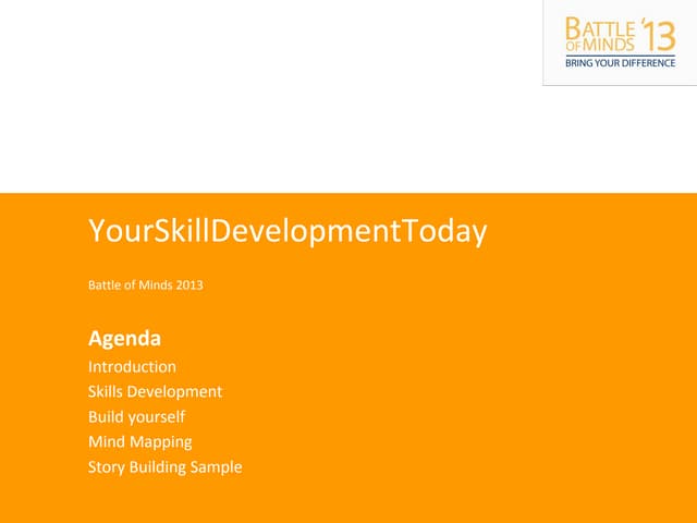 Battle of minds 2013 - Your Skills Development Today