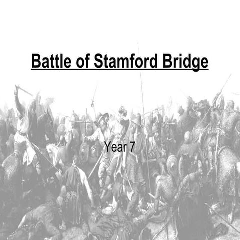 Battle Of  Stamford  Bridge